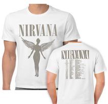 Nirvana Marškinėliai In Utero Turo Angeliškas Kurt Cobain Baltas Naujas Oficialus 2XL