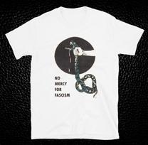 No Mercy for Fascism T-Shirt Anti-Fascist Punk Protest Graphic Tee Unisex M