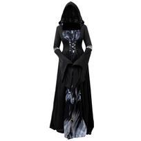 2025 M. Ragana su gobtuvu Skeletas Ragana Helovino Kostiumas Cosplay & Scenos Pasirodymams S