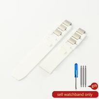 20mm*10mm Juodas Pakeičiamas Silikoninės Gumos Laikrodžio Dirželis Cartier 21 Chronoscaph W10198U2 W10125U2 W10197U2 W10184U2 10x20mm