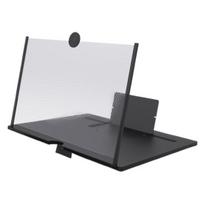 3D Telefono Ekrano Didintuvas Sulankstomas Mobiliojo Telefono Ekrano Didintuvas Filmams Žaidimams Universalus Stovas Visiems Telefonams 10Inch juoda