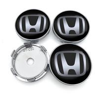 4 vnt. 60 mm automobilio rato centrinis gaubtas Automobilio priedai Honda Civic Accord Crider City XRV CRV HRV Inspire Fit Odyssey Envix juoda