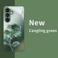Marmurinis rožinis stiklinis telefono dėklas Samsung S21/S22+/S24 Ultra/S25 FE S8 Plus