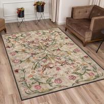 Boho stiliaus turkiškas tradicinis gėlių rašto kilimas, skalbiamas, neslystantis, didelis, sendingalio efektas, kilimas svetainei, miegamojo dekoravimui 60*90cm