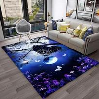 3D Prabangus Svajonių Drugelio Gėlės Kilimas Neslystantis Grindų Kilimėlis Namų Svetainei Miegamajam Sofai Plaunamas Vaikų Žaidimų Zonos Dekoras Kilimas 40x60cm