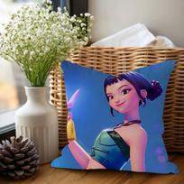KPop Demonų Medžiotojai Zoey Personalizuota pagalvės užvalkalas Vaikų miegamojo Laukinių vakarėlių dekoras Pagalvės užvalkalas Vaikų gimtadienio, krikštynų dovana 12x12Inch