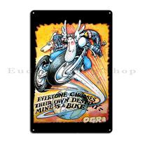 Ogri Destiny klasikinis komiksų baikerių metalinis plakatas, sienų dekoras, sienų freska, juokingas surūdijusio skardinio ženklo plakato dizainas 20x30cm