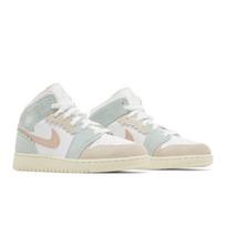 Air Jordan 1 Mid SE GS Banguotu kraštu DZ5361-100 EU 36.5 rožinė/balta