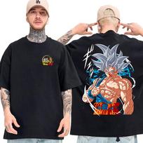 Dragon Ball Anime Son Goku Vyriški ir moteriški vasariniai marškinėliai Harajuku Retro trumpomis rankovėmis laisvi didelio dydžio kasdieniai patogūs Y2k viršus S