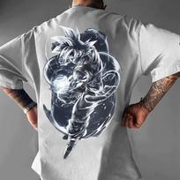 Dragon Ball Son Goku Vasariniai Marškinėliai Vyrams Moterims Laisvalaikio Sporto Gatvės Fitneso Laisvi Patogūs Medvilniniai Oversized Trumpomis Rankovėmis S