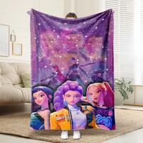 KPop Demonų Medžiotojai Mielas anime mergaitės raštas!Super šilta antklodė jūsų laukia 30x40in