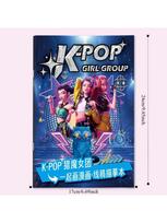 40 puslapių Pirmasis piešimo knygelė vaikams KPOP Raganų medžioklė - Mokykitės piešti Rumi Mira Zoey su paprastomis linijomis ir valdymo pratimais