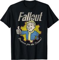 Fallout Vaizdo žaidimas Pasiruoškite ateičiai Vault Boy Marškinėliai L