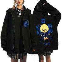 Straykids vintažinio stiliaus džemperiai Paltas Kpop žvaigždė SKZOO KARMA drabužiai L