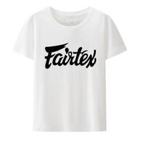 Fairtex Tailando Juodi Marškinėliai Laisvalaikio Muay Thai Taekwondo Apvalia Kaklo Laisvo Rašto Hip Hop Marškiniai Miesto Mados Kvėpuojantys S