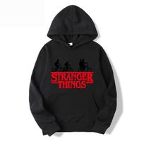 9-14 m. Vaikams Stranger Things Spausdinimo Gobtuvai Ilgomis Rankovėmis Gobtuvinis Megztinis S