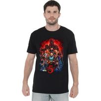 Stranger Things 5 marškinėliai Unisex S-5XL, Juodi XL