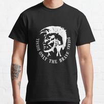 Naujas Riboto leidimo meno Diesel only the brave Diesel White Classic Marškinėliai Unisex Marškinėliai XXXL