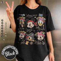 2025-26 Summer Fashion Mickey T-shirt Y2k Minnie Mouse Hat Printed 100% cotton printed T-shirt Unisex's Loose T-shirt S
