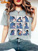 2026 m. vasara Disney Mikė Pūkuotukas Asilas Grafinis T-shirt Vyrams Moterims Medvilnės Kokybė Laisvalaikio Laisvas Trumpomis Rankovėmis Klasikinis Unisex S