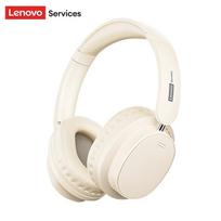 Retro Lenovo LS105 Over-ear Wireless Headphone Foldable Sport Leather 360° Full-wrap Headset Bluetooth 6.0 HD Call Earphones ENC Noise Reduction ruda