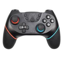 VAORLO belaidis palaikymas „Bluetooth“ žaidimų pultelis, skirtas „Nintendo Switch Pro NS“ žaidimų vairasvirtės valdiklis, skirtas jungiklio konsolei su 6 ašimis mėlyna/raudona