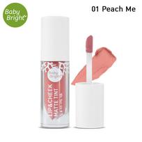 Karmart BABY BRIGHT LŪPŲ IR SKRUOSTŲ MATINIS TINTAS 2,4 g. - Tailando kosmetika makiažui 01 Peach Me
