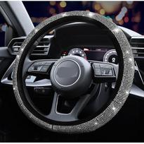 Putojantis vairo dangtelis Crystal Glitter cirkonio universalus mados deimantinis automobilio tiekimo įrankis 38cm gray