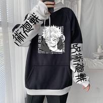 Japonija Anime Jujutsu Kaisen Itadori Yuji Manga Megztiniai vyriški Moteriški madingi gatvės drabužiai žieminiai laisvi laisvalaikio megztiniai ilgomis rankovėmis XS juoda
