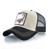 „Streetwear Trucker“ kepurės su „Scorpion Patch“ vyriška „Snapback“ hiphopo beisbolo kepurė, skirta moterims „Four Seasons Fashion Casquette“ kepurės 56-59cm