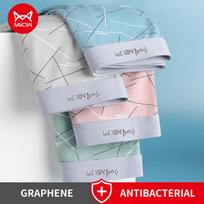 MiiOW 4vnt Graphene Vyriškos apatinės kelnaitės Bokseriai Patogūs Cuecas Ice Silk Vyriški apatiniai Vyriški Bokseriai Vyriškos kelnaitės Trumpos L-3XL XL