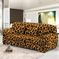 Leopardo rašto sofos užvalkalas Tampri elastinga uždanga Kampinės sofos užvalkalas Svetainės Biuro Namų Dekoro Aksesuarai 1 seater  (90-140cm)
