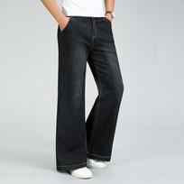 Džinsai Vyrams Vyriški džinsai platėjantys Micro Stretch Denim platėjančios kelnės Klasikiniai Ddesign džinsai 29 juoda