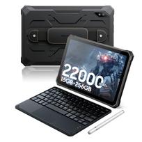 Blackview Active 8 Pro tvirti planšetiniai kompiuteriai Android 14 10.36 2.4K ekranas Helio G99 16GB 256GB planšetinis kompiuteris 22000mAh tablet+keyboard juoda