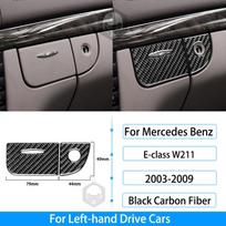 Skirta Mercedes Benz E-Class W211 2003-2009 anglies pluošto centro valdymo oro kondicionieriaus ventiliacijos priekinių žibintų jungiklio apdailos dangtis Key Lock LHD