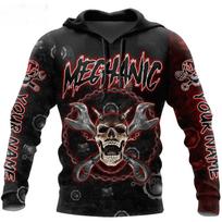 Mechanic Vyriški megztiniai 3D Hoodie Print Madinga Striukė Megztinis Rudens laisvalaikio paltas Unisex Oversized Harajuku Megztinis Drabužiai S