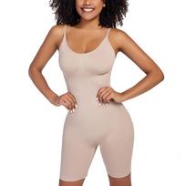 Formuojantis Bodysuit Moteriškas Pilvą Kontroliuojantis Formuoklis Besiūlis užpakaliuką pakeliantis šlaunis liekninantis ir liekninantis viso kūno formuotojas L smėlis