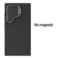 NILLKIN, skirtas Samsung Galaxy S24 Ultra telefono dėklas CamShield Silky Prop silikoninis dangtelis Kameros apsauga galinis dangtelis No Magnetic Black
