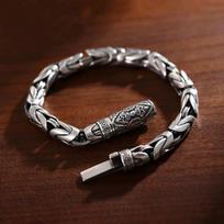 Nauji rankų darbo retro vyriški saugos apyrankės grūstuvės madingi hiphopo nišiniai tajų apyrankės papuošalai 18cm