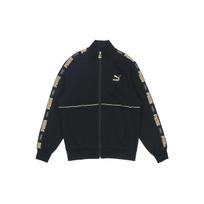 Puma Liukso logotipu išsiuvinėta stovo apykaklė pastorinta striukė Vyriškos striukės juodos 534750-01 L