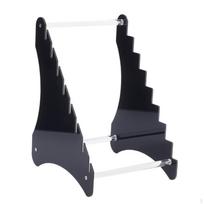 Akrilinis stalo peilių laikiklis, ašmenų stovas, daugiafunkcinis stalo laikymo stovas, skirtas black 15cm