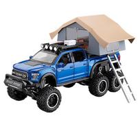 1/24 Ford Raptor F150 Žaislinio Automobilio Modelis Lydinio Die-casting su Garsu ir Šviesa Galinis Varantysis Atitraukiamas Žaislas Transporto Priemonės Modeliai Berniukų Gimtadienio Dovana mėlyna