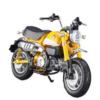 1/12 Honda Monkey Žaislinis Automobilis Lydinio Liejinys Imitacinis Modelis su Šviesomis Gali Šviesti Guminės Padangos Motociklo Modelis Berniukams Dovanai geltona