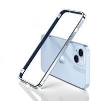 Itin plonas buferis, aliuminio metalinis rėmas, kietas dangtelis, skirtas iPhone 12 13 14 15 Plus Pro Max lydinio dėklas Coque juodos violetinės arba sidabrinės spalvos For iPhone 12 mėlyna