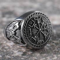 Šiaurės šalių dizaino vikingų žiedas vyrų vestuvinis žiedas mados pankroko vakarėlio žiedas nerūdijančio plieno papuošalai 13