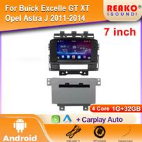 Automobilio radijas Android Buick Excelle GT XT Opel Astra J 2011-2014 m. GPS navigacija Android Auto Vaizdo įrašas Stereo 4G Wifi 2din DVD 4 core 1GB+32GB carplay