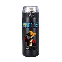 400 ml Anime vieno gabalo spausdintas termoso butelis nerūdijančio plieno puodukas, nepralaidus vakuuminis kolba terminis kavos arbatos pieno vandens butelis