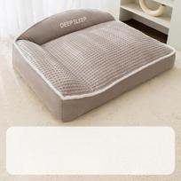 Šuns lova, naminių gyvūnėlių sofa, aksominis lizdas, šiltas kilimėlis rudeniui ir žiemai, didelis šuo, auksaspalvis retriveris, Satsuma veislynas M-（55*40*21cm）