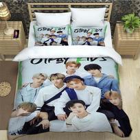 KPOP S-Stray-K-Kids spaudinys Patalių komplektai išskirtinis lovos reikmenų rinkinys antklodės užvalkalas lovos užtiesalas patalynės komplektas prabangi gimtadienio dovana EU Twin 135x200cm