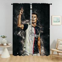Užuolaidos miegamajam Ronaldo namų interjero užuolaidos svetainei Blackout užuolaida pertvara Helovino dekoracija žaliuzės W50xH70cmx2pcs-CL